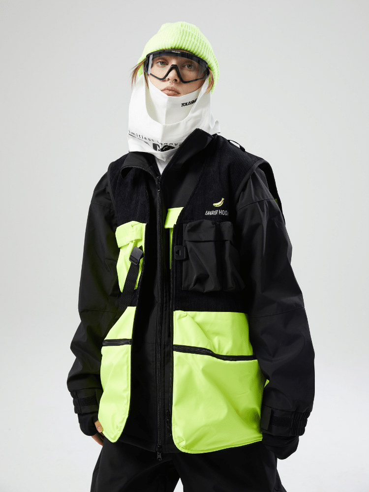 Tolasmik x Banana Hook 23 Colorblock Waistcoat - Snowears-snowboarding skiing outfit accessories