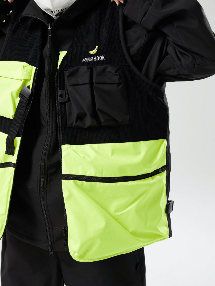 Tolasmik x Banana Hook 23 Colorblock Waistcoat - Snowears-snowboarding skiing outfit accessories