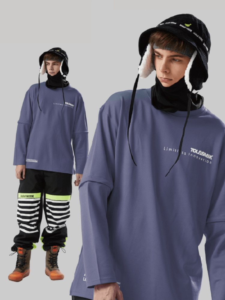 Tolasmik QUICK-DRY Sweatshirt - Dark Purple Seris - Snowears-snowboarding skiing outfit accessories