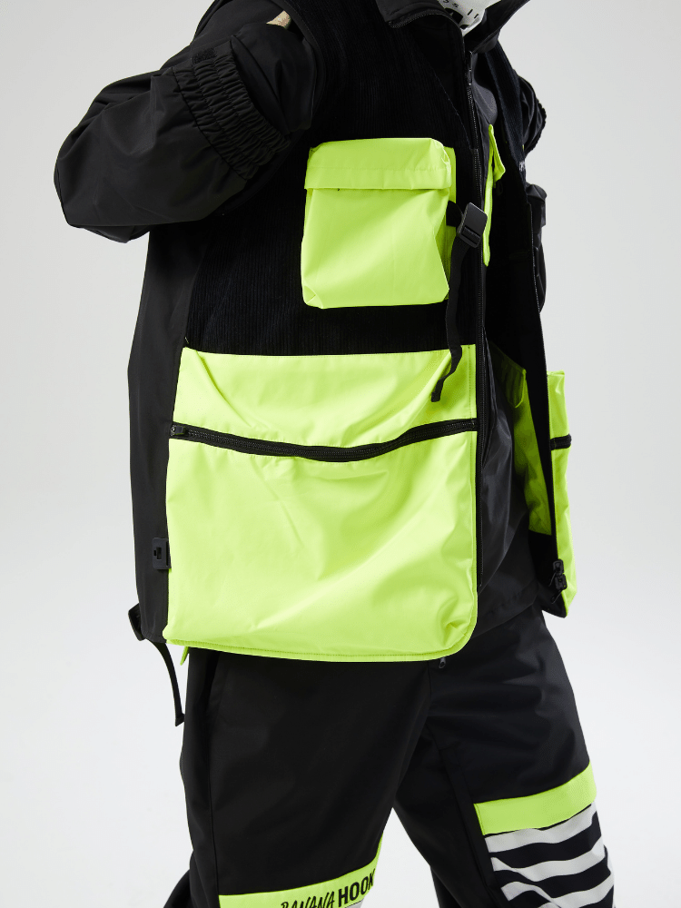 Tolasmik x Banana Hook 23 Colorblock Waistcoat - Snowears-snowboarding skiing outfit accessories