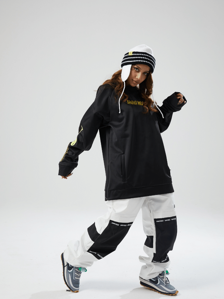 Banana Hook Black Pullover Fleece Hoodie