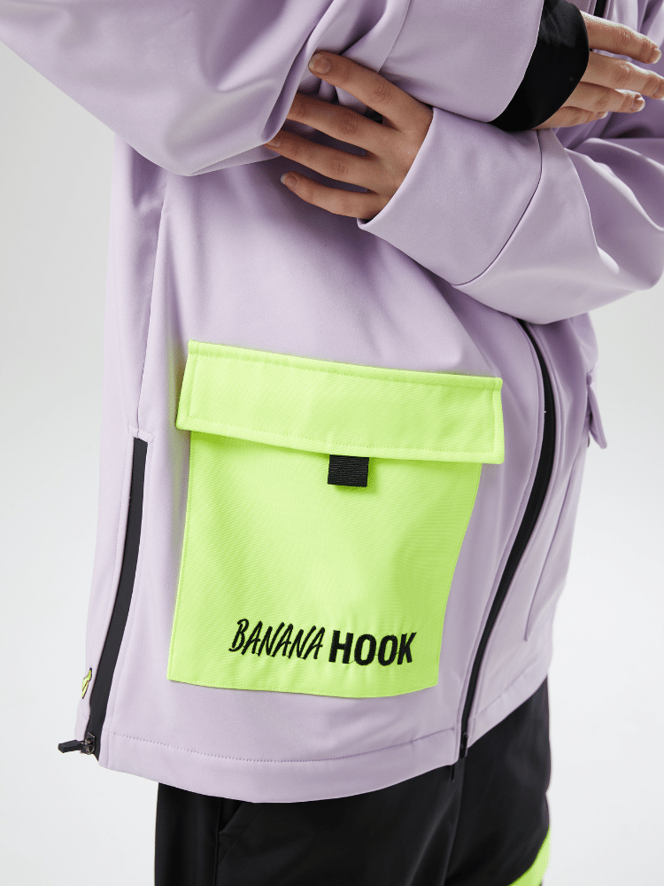 Banana Hook Hood Jacket -Purple
