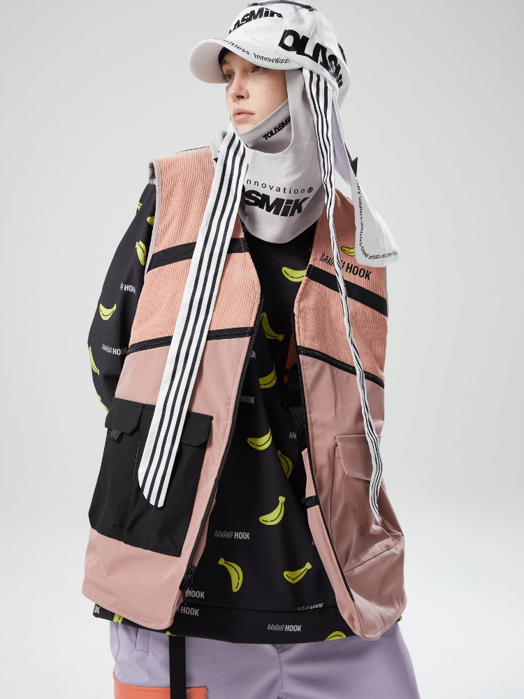 Tolasmik x Banana Hook 23 Colorblock Waistcoat - Snowears-snowboarding skiing outfit accessories