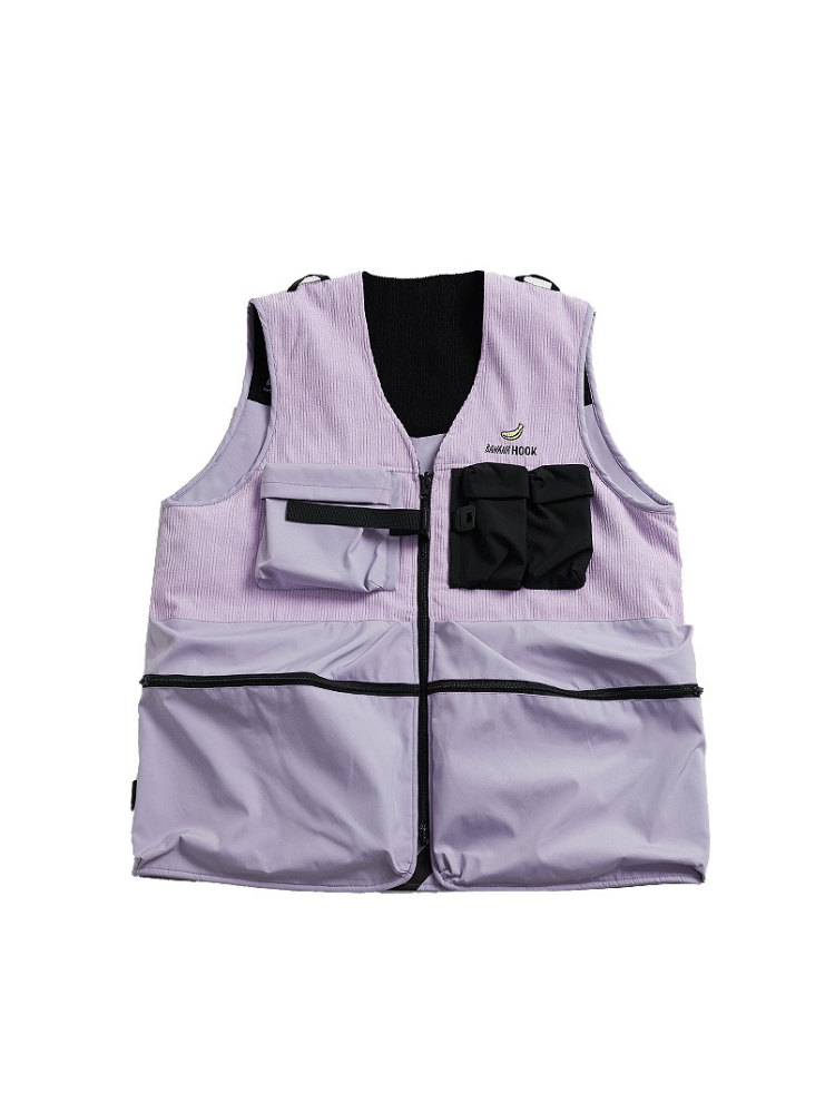 Tolasmik x Banana Hook 23 Colorblock Waistcoat - Snowears-snowboarding skiing outfit accessories