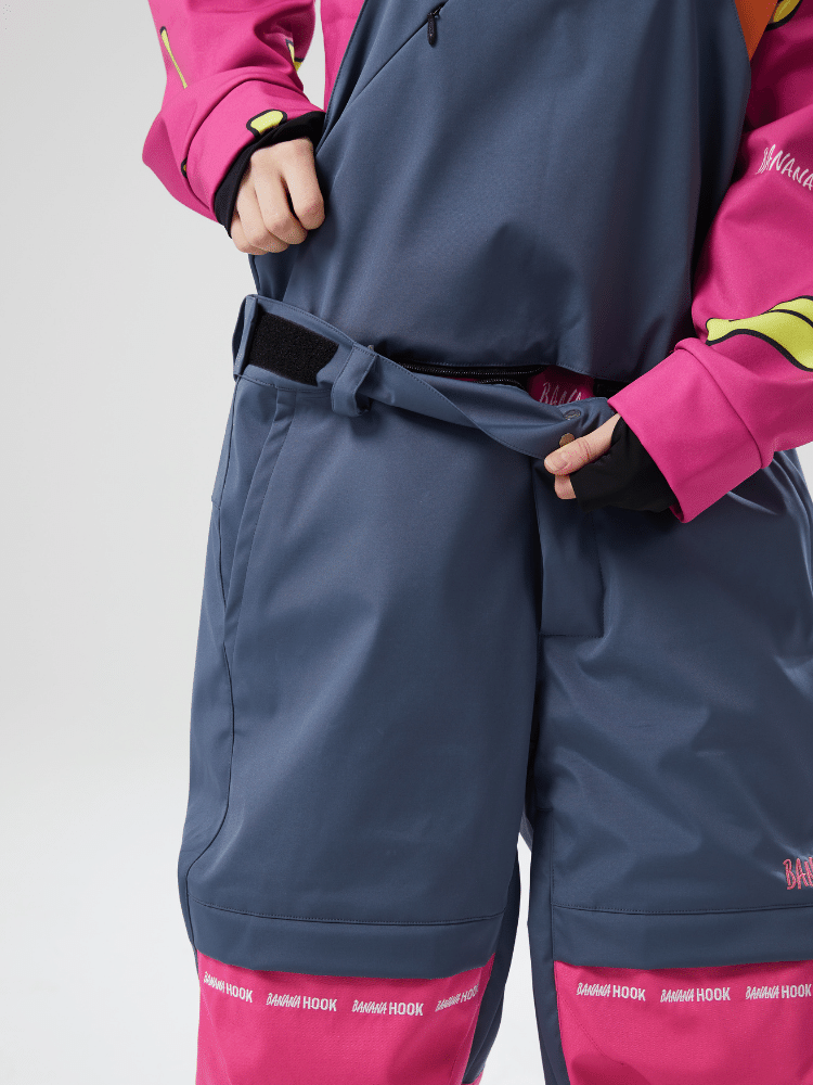 Banana Hook Pink Colorblock Bibs