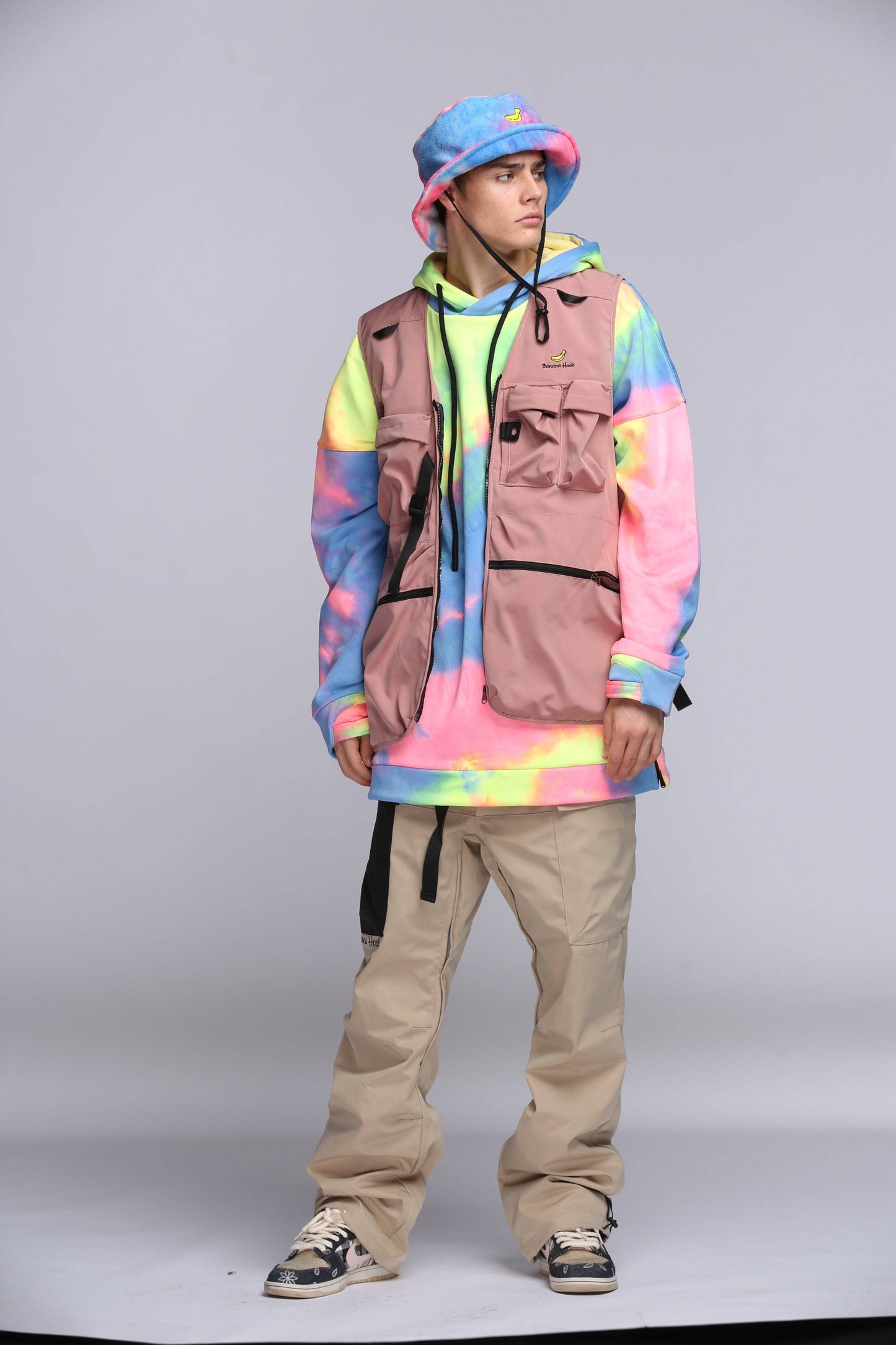 Tolasmik x Banana Hook Unisex Dusty Pink Waistcoat.