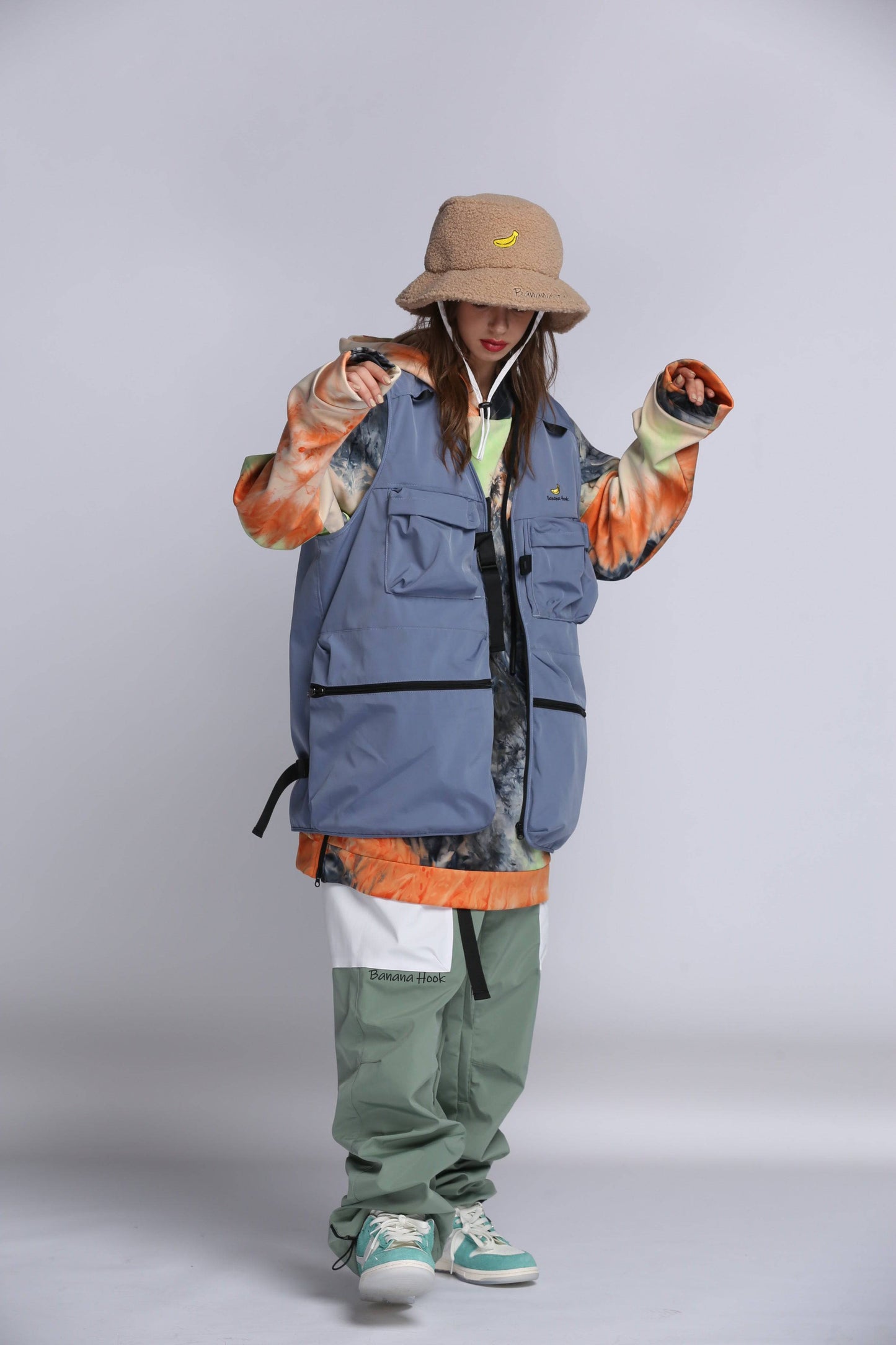 Tolasmik x Banana Hook Haze Blue Waistcoat.