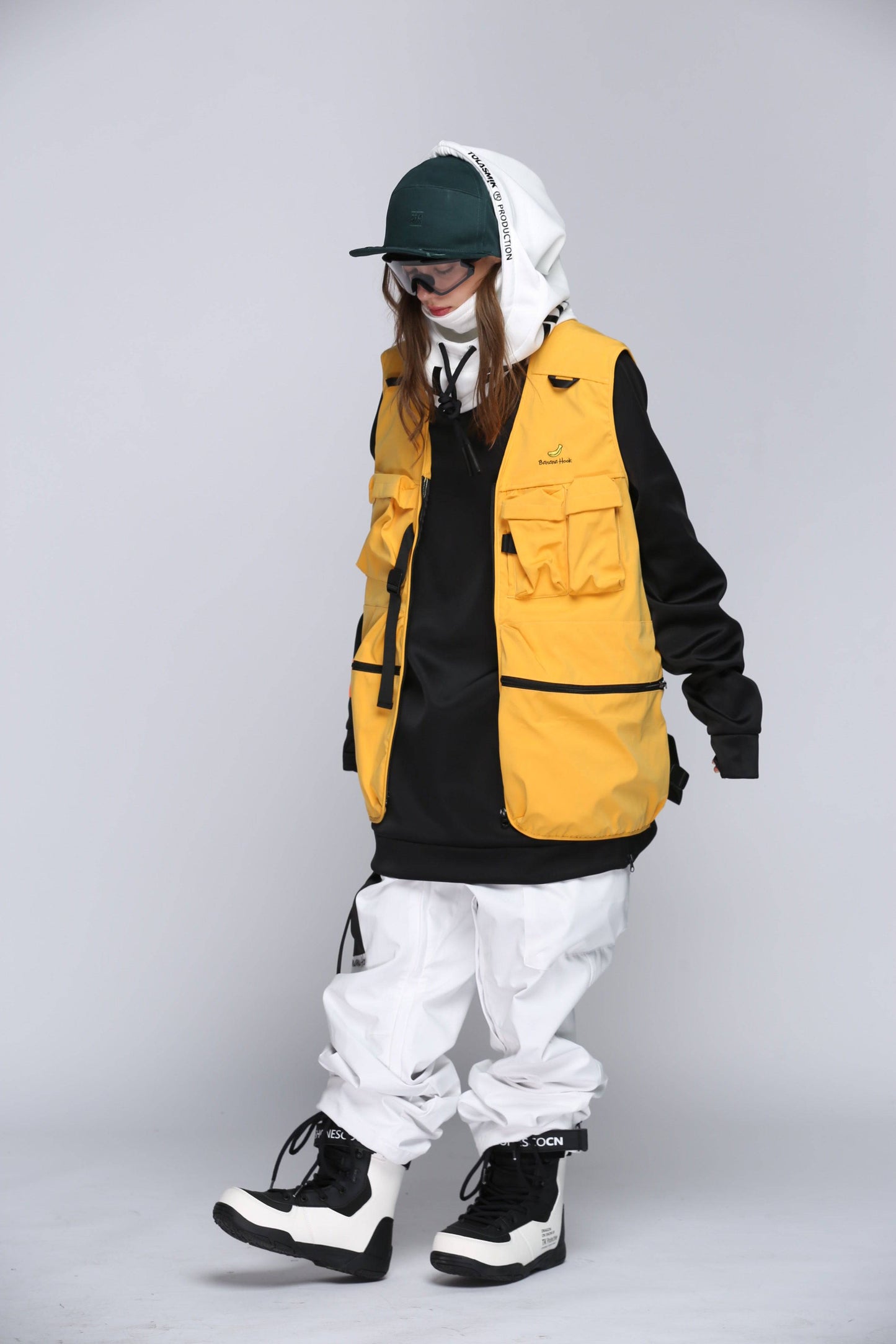 Tolasmik x Banana Unisex Hook Apricot Yellow Waistcoat.