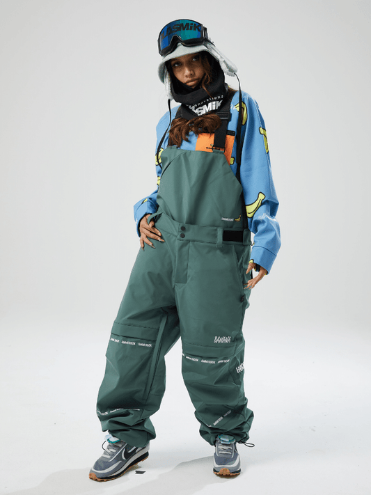「PRE-ORDER」Tolasmik X Banana Hook 23 Premium Green Bib Pants - Snowears-snowboarding skiing outfit accessories