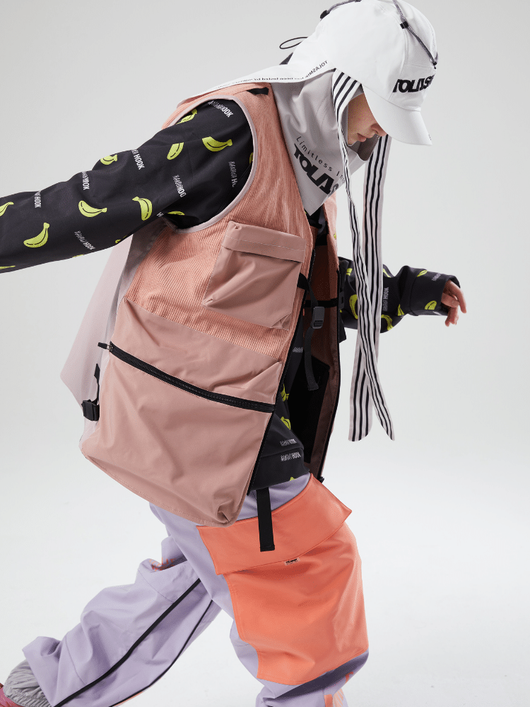 Tolasmik x Banana Hook 23 Colorblock Waistcoat - Snowears-snowboarding skiing outfit accessories