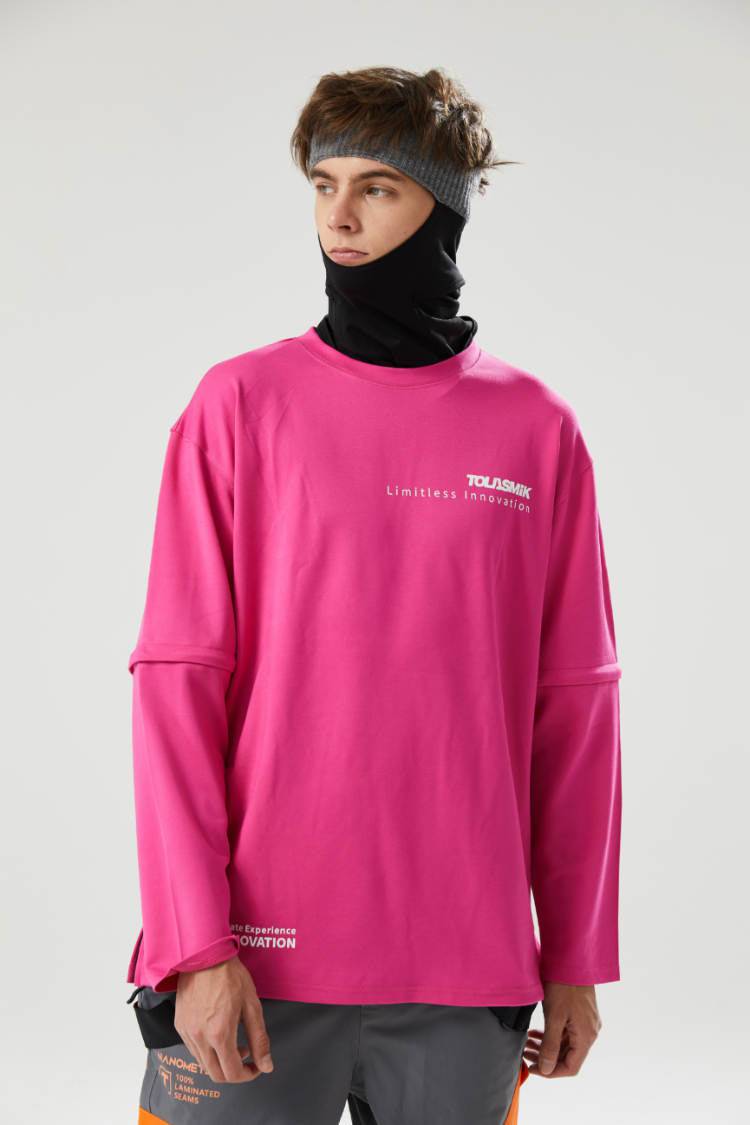 Tolasmik QUICK-DRY Sweatshirt - Pink Seris - Snowears-snowboarding skiing outfit accessories